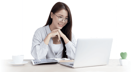 Girl studying image