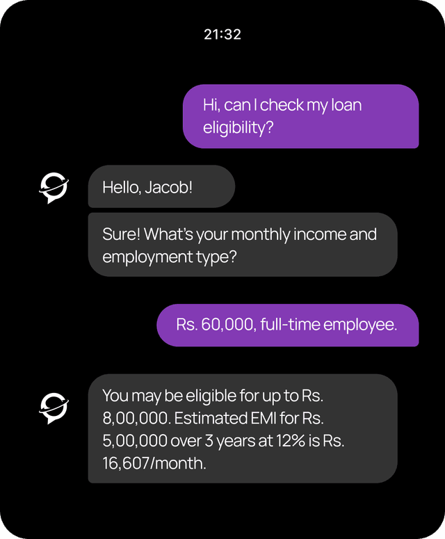 Chatbot handling student query