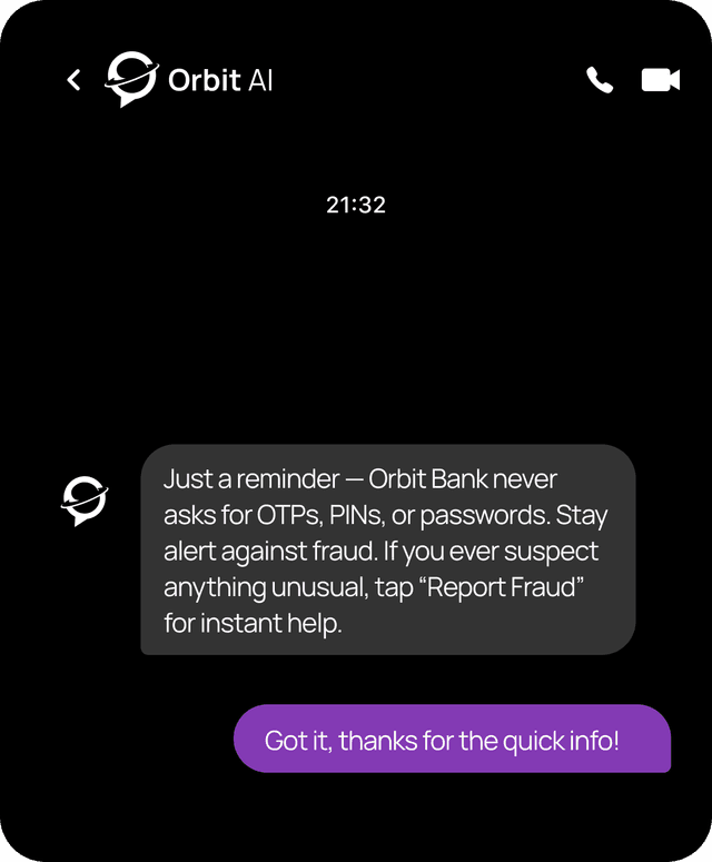 Chat interface showing student conversation