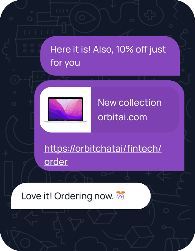 Chat interface showing student conversation